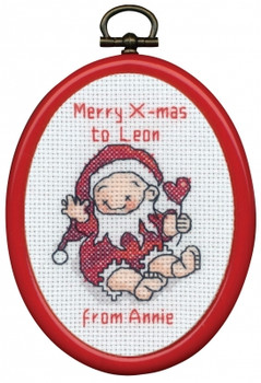 139631 Baby Elf Merry Christmas Cross Stitch Kit Permin