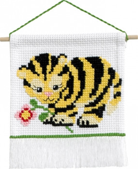 139721 Tiger - My First Kit Cross Stitch Kit Permin