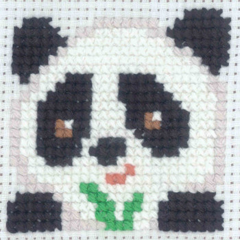 141143 Panda Permin Counted Cross Stitch Kit