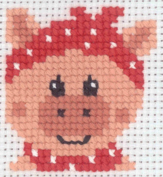 141145 Pig Permin Counted Cross Stitch Kit