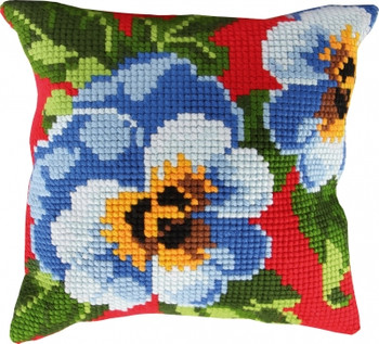 9670 Permin Kit Pansies Pillow 9670 Permin Kit Pansies Pillow