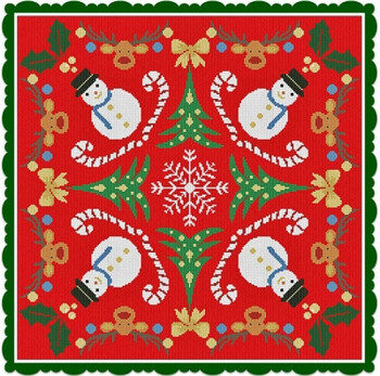 AAN448 Riunione di Natale (Christmas Meeting) Alessandra Adelaide Needleworks