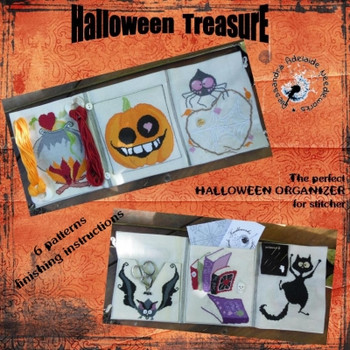 AAN444 Halloween Treasure Halloween Stitcher Organizer (6 designs) Alessandra Adelaide Needleworks