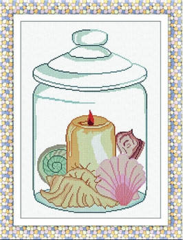 AAN504 Mare Sottovetro (Sea Under Glass) Adelaide Needleworks