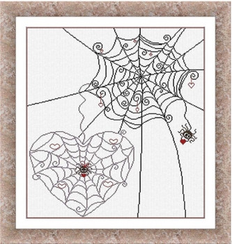 AAN639 Cuori in Trappola (Hearts in a Trap) 243x243  Alessandra Adelaide Needleworks