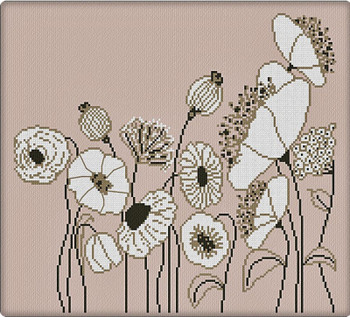 AAN683 Flori Di Campo (Wild Flowers) 165 x 145 Alessandra Adelaide Needleworks