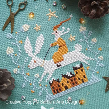 Christmas Hare by Barbara Ana Patterns 19-2511