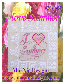 I Love Summer 114w x 120h by MarNic Designs 21-1274