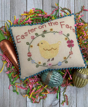 Easter On The Farm 71h x 95w by Needle Bling Designs 21-1253 YT NBD177