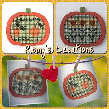 Stitch In Wood (Pumpkin) 26W x 20H by Romy's Creations 21-1284 YT