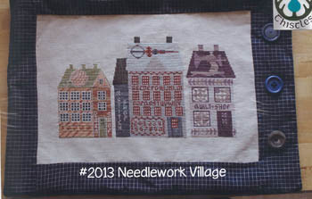 Needlework Village 188w x 111h by Thistles 21-1914 YT