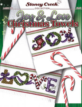 Joy & Love Christmas Towels 130w x 35h by Stoney Creek Collection 20-2393