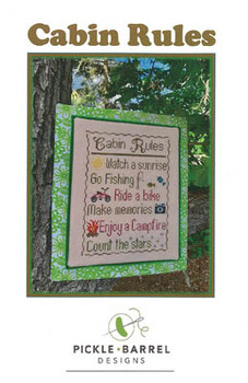 Cabin Rules 86w x 116h by Pickle Barrel Designs 21-1922