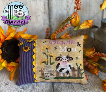 Bloom & Moo (Chart & FinishingInfo) by Mani Di Donna H21-1320 YT