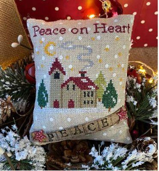 Peace on Heart Pillow 55 x 48 Mani Di Donna DD 20-3073  YT