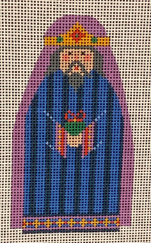 CH-441 Nativity Wise Man Blue 21⁄2 x 41⁄2 18 Mesh With Stitch Guide CH Designs