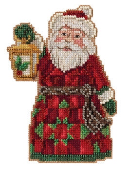 JS20-2113 Santa with Lantern Mill Hill Jim Shore Kit