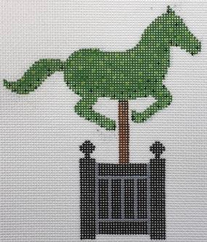 RD 070-16 Horse 4.5" x 2.25" 18 Mesh Rachel Donley Needlepoint Designs