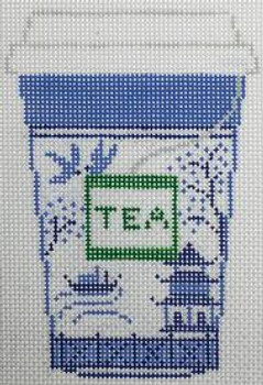 RD 307 Tea Cup 18M Rachel Donley Needlepoint Designs