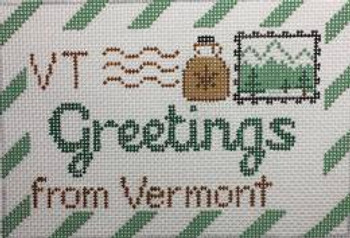 RD 315 Vermont Mini Letter 18M 3.5"x5.5" Rachel Donley Needlepoint Designs