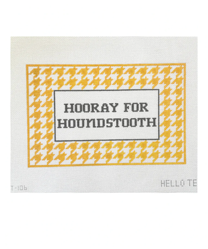 Hello Tess Designs HT10613 Hooray for Houndstooth 12”W x 8”H 13 Mesh
