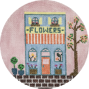 Hello Tess Designs HT107 Flower Shop 5” round 18 Mesh