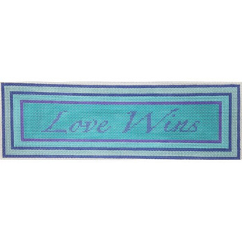 ZE682 Love Wins 9.5″ x 3″  18 Mesh Zecca