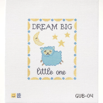 GUB-04 Dream Big (Blue) 4.25w x 5.25h 18 Mesh  LAUREN BLOCH DESIGNS