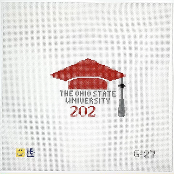G-27 Graduation Cap - The Ohio State University (OH) 3.5w x 3h 18 Mesh LAUREN BLOCH DESIGNS