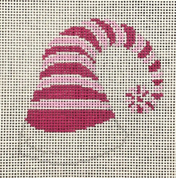 ASIT443 Pink Stripe Cap 4X4 18 Mesh A Stitch In Time