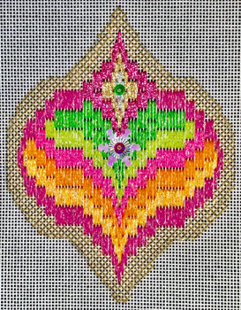 BB2-7&8 Bejeweled Bargello Series 2  Charts 7 & 8 EyeCandy Needleart Shown Finished