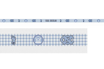 WSB-004 UNC 44” wide by 1.25” tall 18 MESH GINGHAM SPIRITWEAR BELT WIPSTITCH Needleworks!