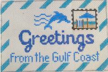 RD 317 Gulf Coast 18M 3.5"x5.5" ​"  Rachel Donley Needlepoint Designs