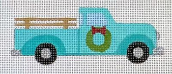 HO3081 TEAL TRUCK ORNAMENT 5 inches, 18 mesh Raymond Crawford Designs 