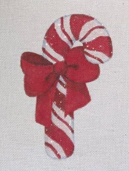 HO3094 Red Candy Cane Ornament 18 mesh Raymond Crawford Designs 