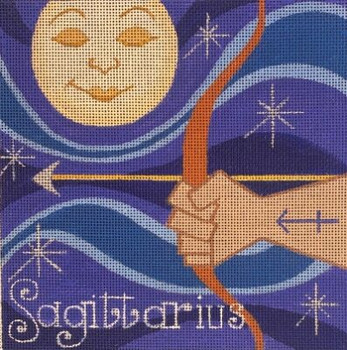 HO3283 SAGITTARIUS 6.5 square 13 Mesh Raymond Crawford Designs 