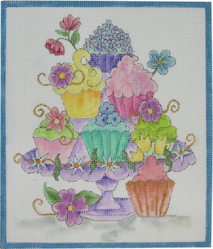 CA-111 CUPCAKE FLOWER TOWER 8.75 X 10 13 Mesh Renaissance Designs