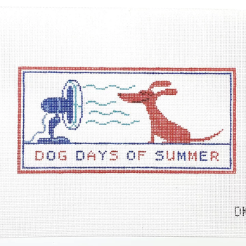 DK-05 Dog Days of Summer 7.75w x 3.75h 18 Mesh  LAUREN BLOCH DESIGNS