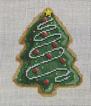 LL-COOK-02 Christmas Tree Cookie 3" x 4" 18  Mesh LauraLove Designs