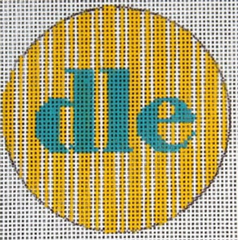 FL-101a Yellow & white stripe/mono 18 Mesh The Meredith Collection