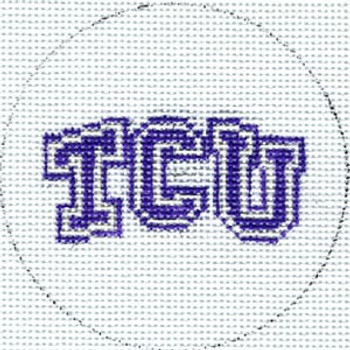 FL-104tc Texas Christian 3" Round 18 Mesh The Meredith Collection