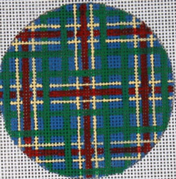 FL-106e Plaid Blue Background 18 Mesh The Meredith Collection