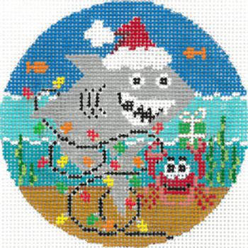 XO-173s Great White Christmas 5"round 13 Mesh The Meredith Collection