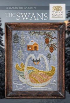 Year In The Woods 2 - The Swans 100w x 130h by Cottage Garden Samplings 22-1007 YT W