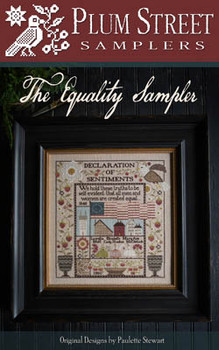 Equality Sampler 180w x 185h by Plum Street Samplers 21-1808  YT