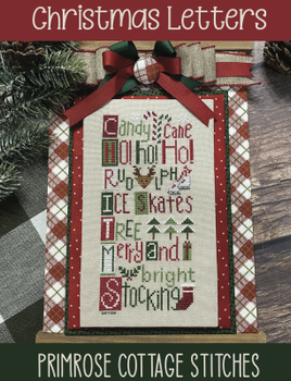 Christmas Letters 56w x 118h by Primrose Cottage Stitches 21-2226 YT