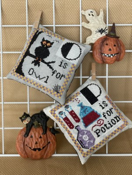 Halloween Alphabet - O & P 60 x 60 by Romy's Creations 21-2537 YT