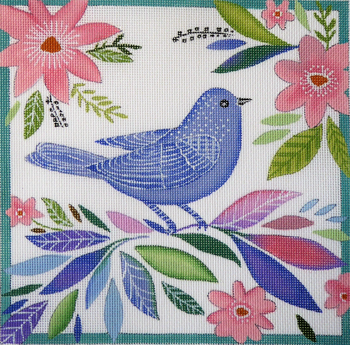 EV-03 Blue Bird 8" x 8" 18 Mesh Love You More