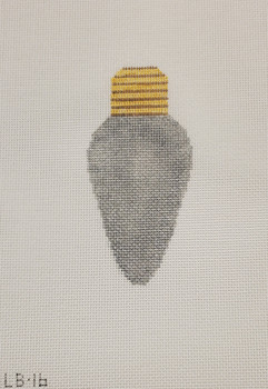 Light Bulb LB16 Silver Canvas Only 5″ x 7″ , Pictured Finished 4.75x2 18 Mesh Point2Pointe