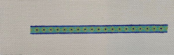 SC-21 Skinny Cuff Royal Aqua and Lime Geo 6.5 x a little less than .25 inch 18 Mesh Point2Pointe